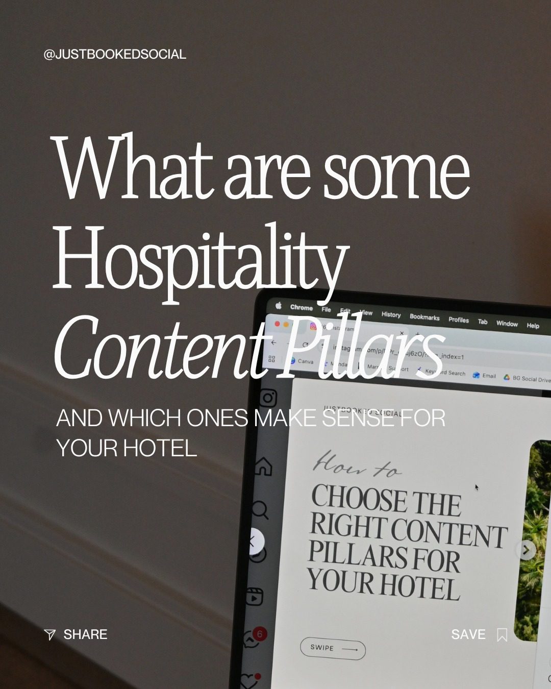 Choosing content pillars for hospitality